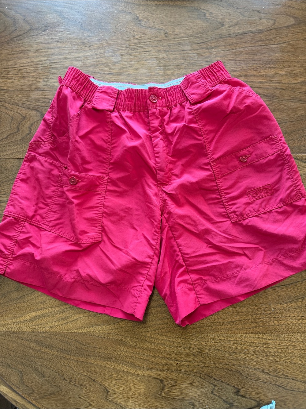 AFTCO red fishing Shorts